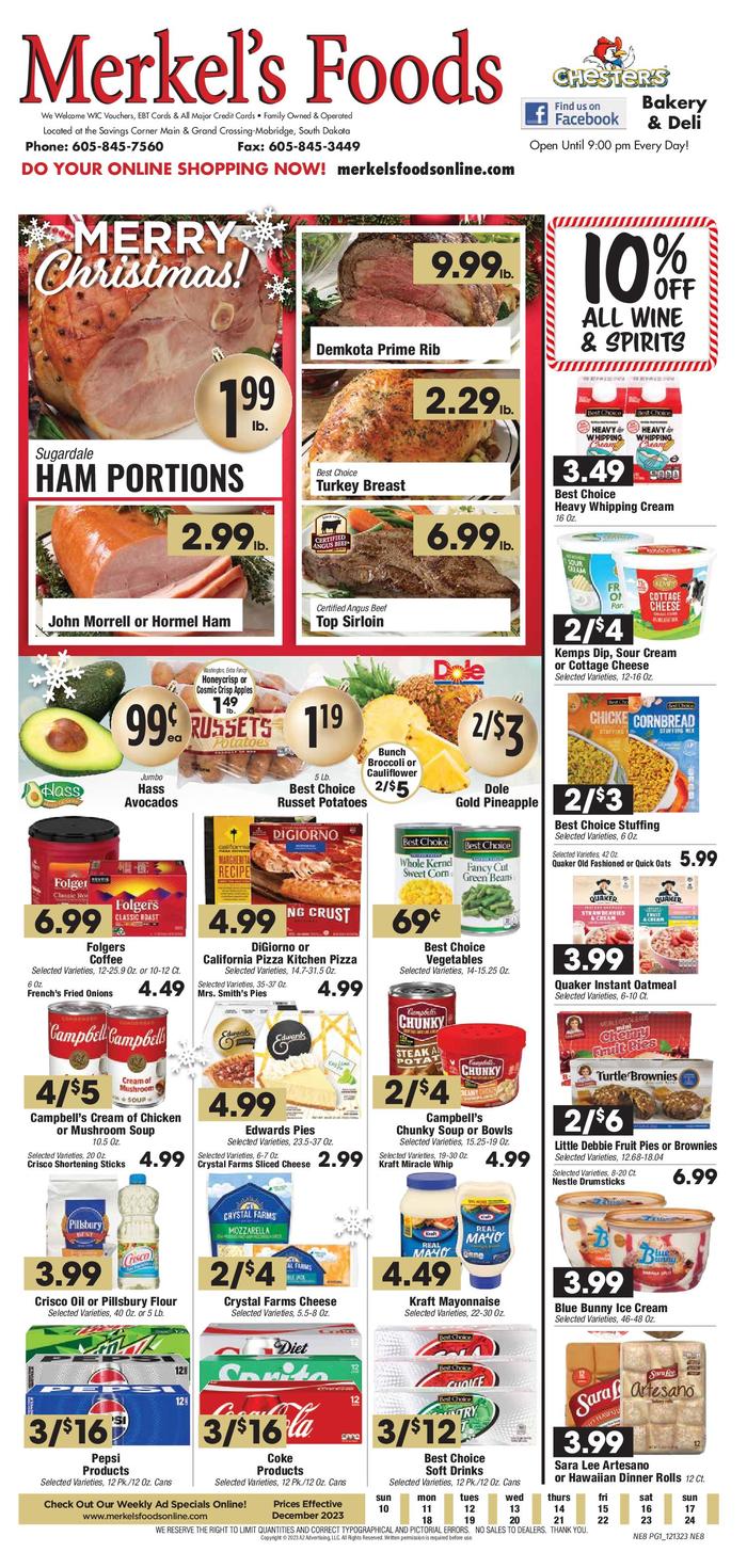 Merkel's Foods | Ad Specials